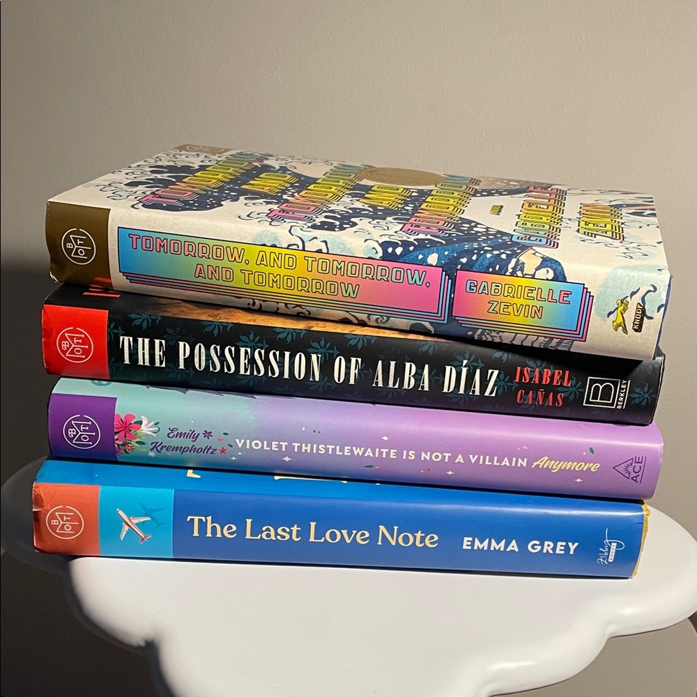 Book of the month set of 4